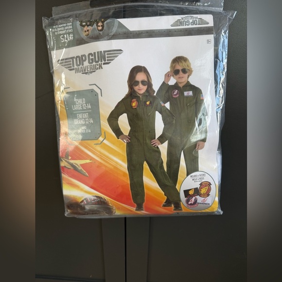 NWT • Top Gun Maverick Flight Costume w/ Interchangeable Patches • Large - Picture 3 of 7